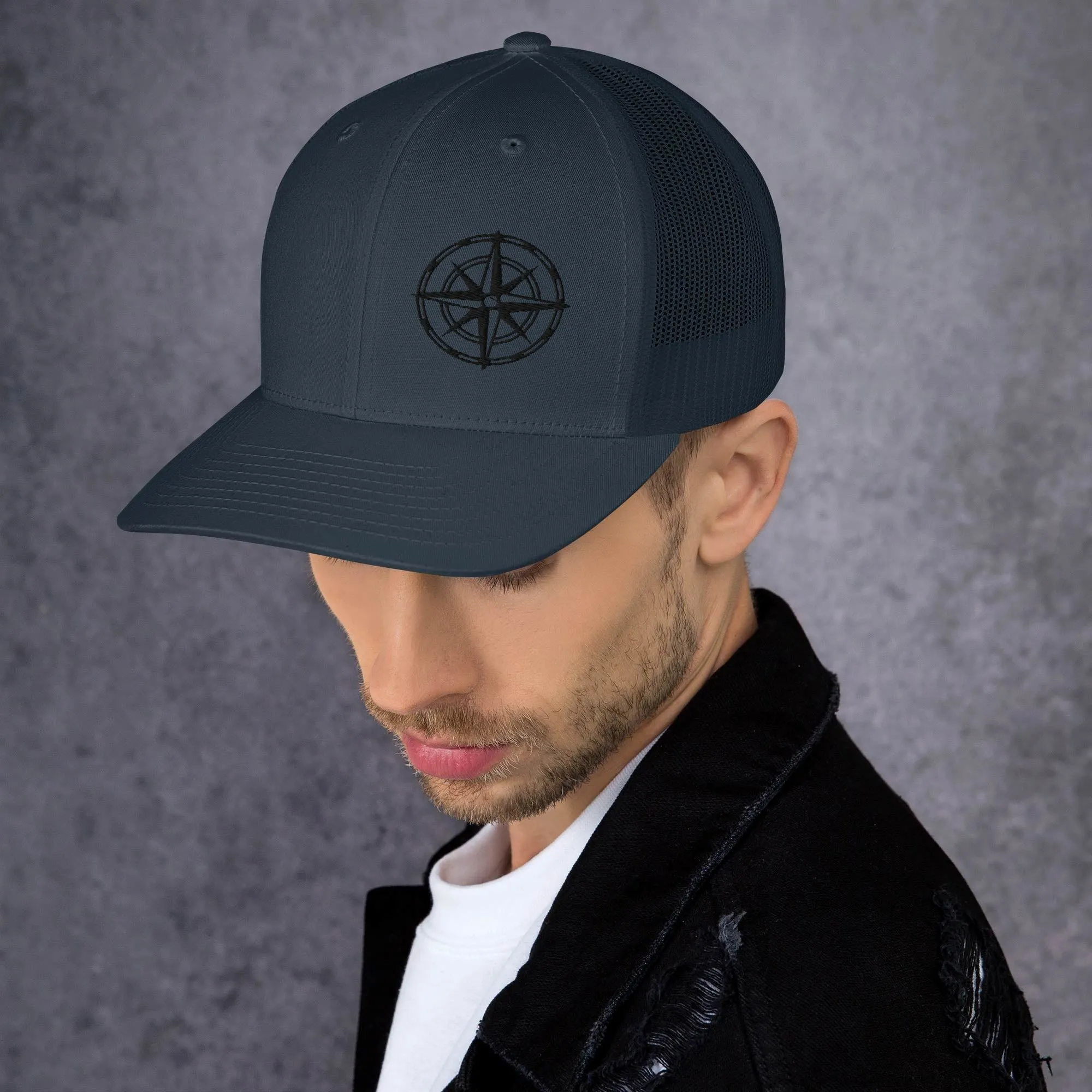 Compass Trucker Cap (Dark Detail)