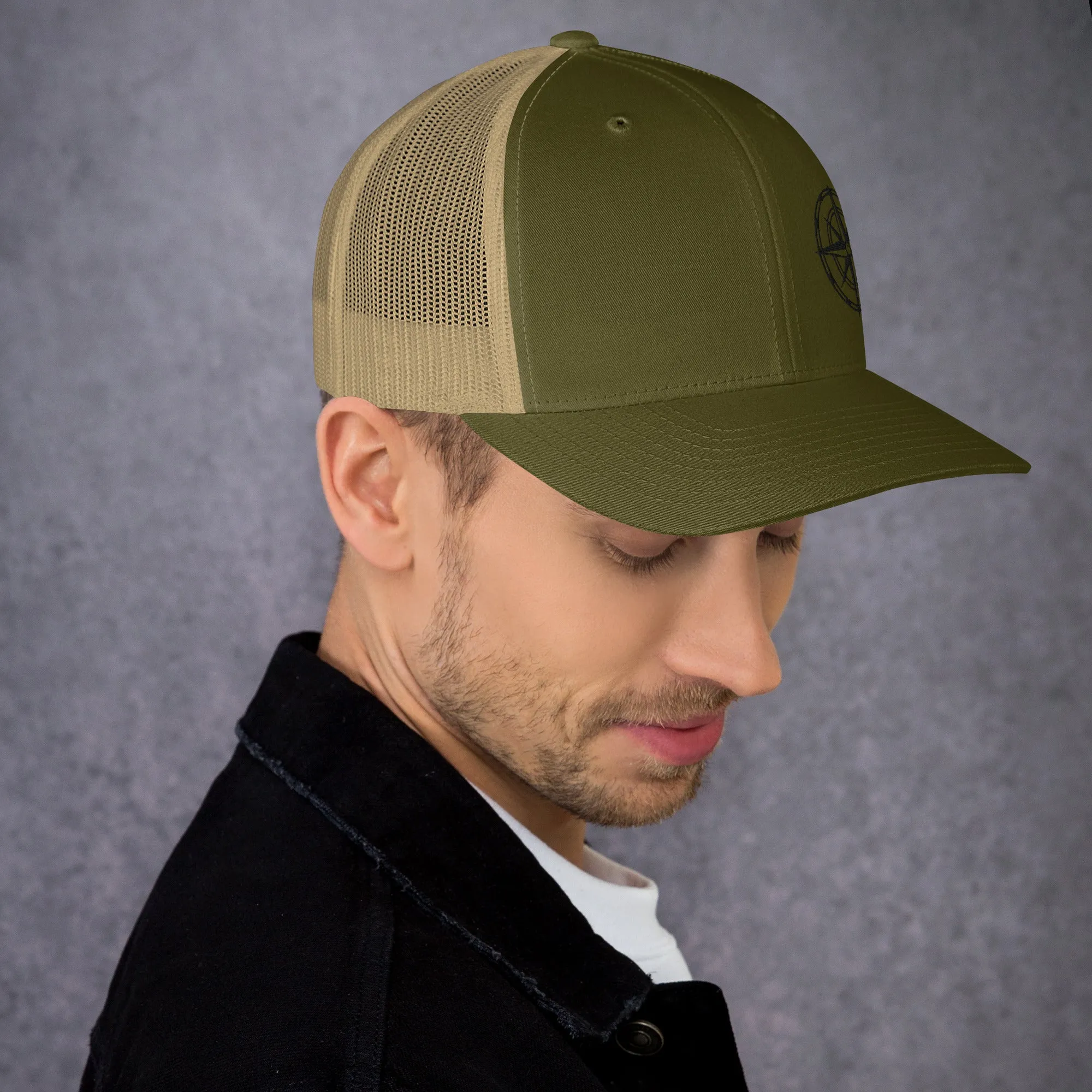Compass Trucker Cap (Dark Detail)