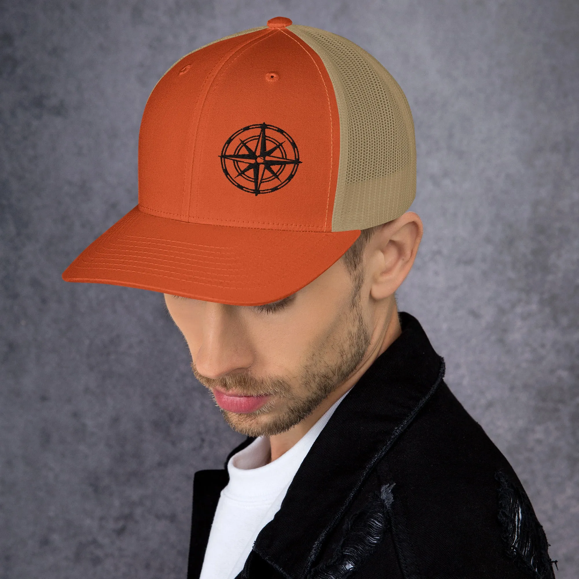 Compass Trucker Cap (Dark Detail)