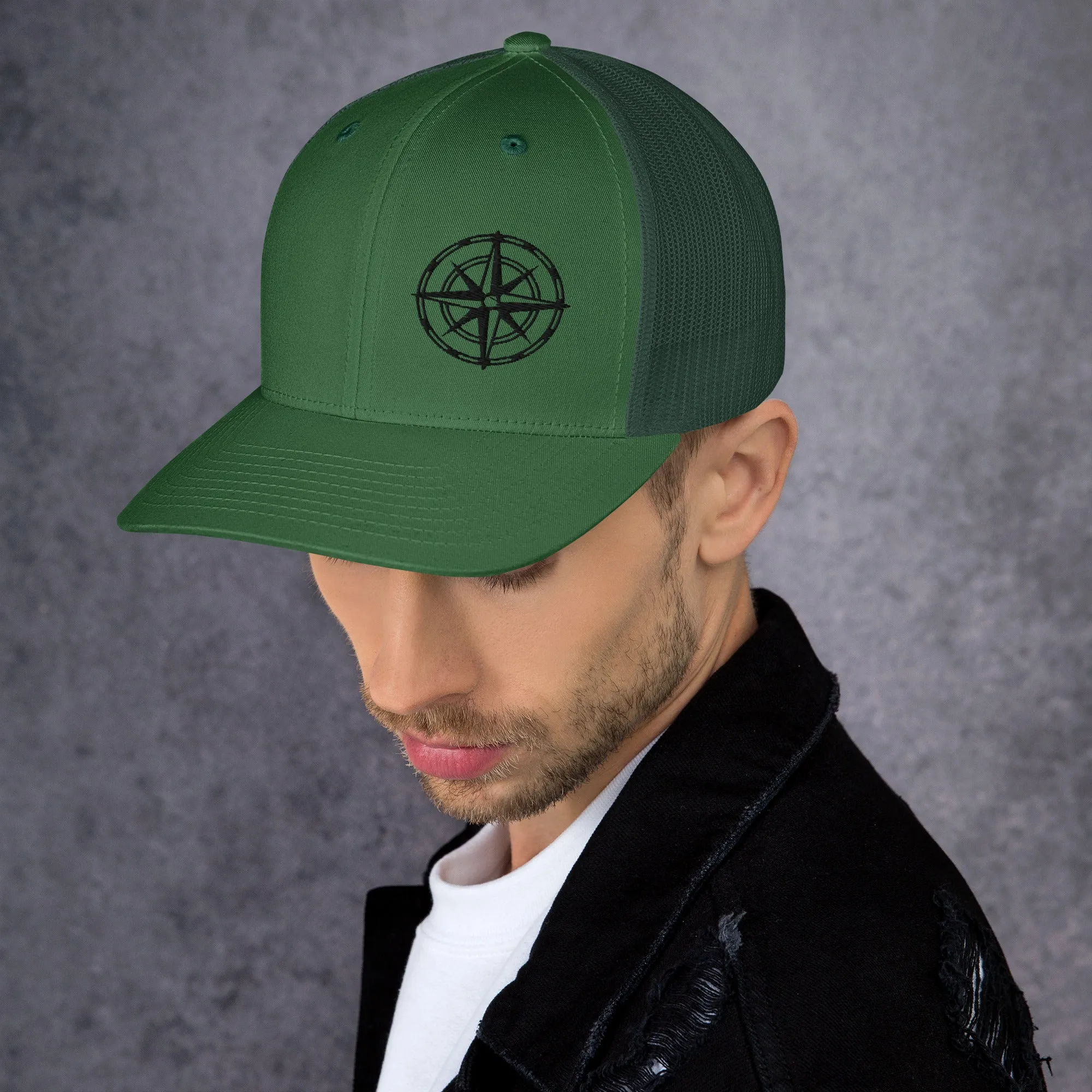 Compass Trucker Cap (Dark Detail)