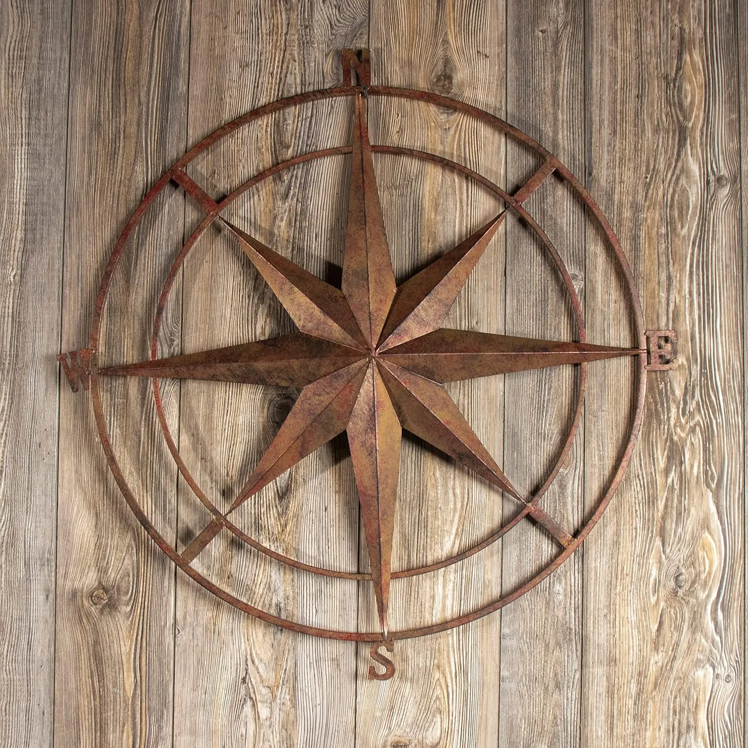 Compass Wall Plaque - 30 Inch - Indoor/Outdoor - Bronze - Backyard Expressions
