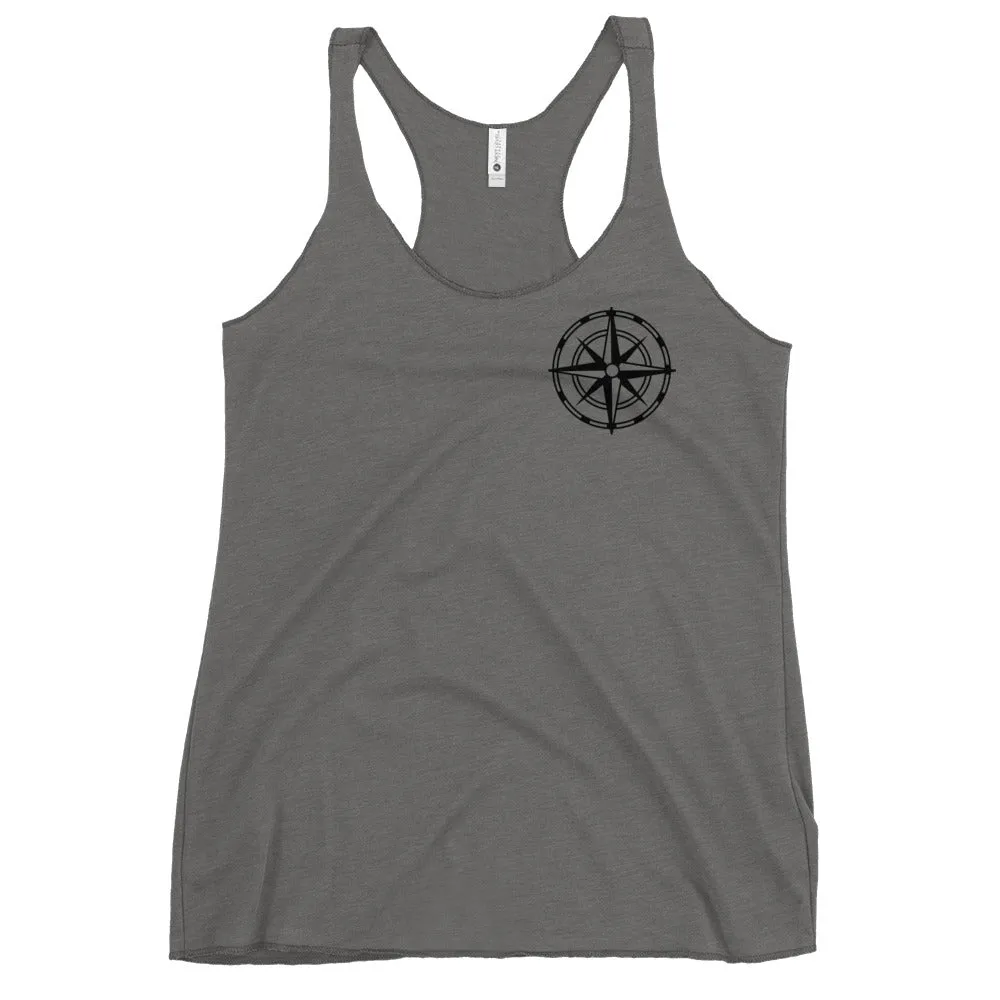 Compass Women's Racerback Tank (Dark) Alternate