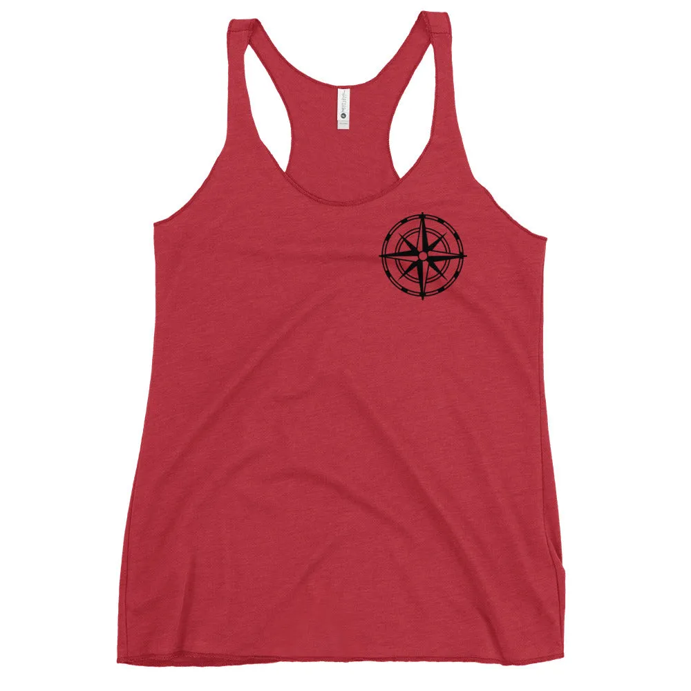 Compass Women's Racerback Tank (Dark) Alternate