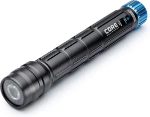 CORE 1500 Lumen CREE LED Rechargeable Camping Emergency Flashlight, Lithium Ion Batteries, Auto-dimming