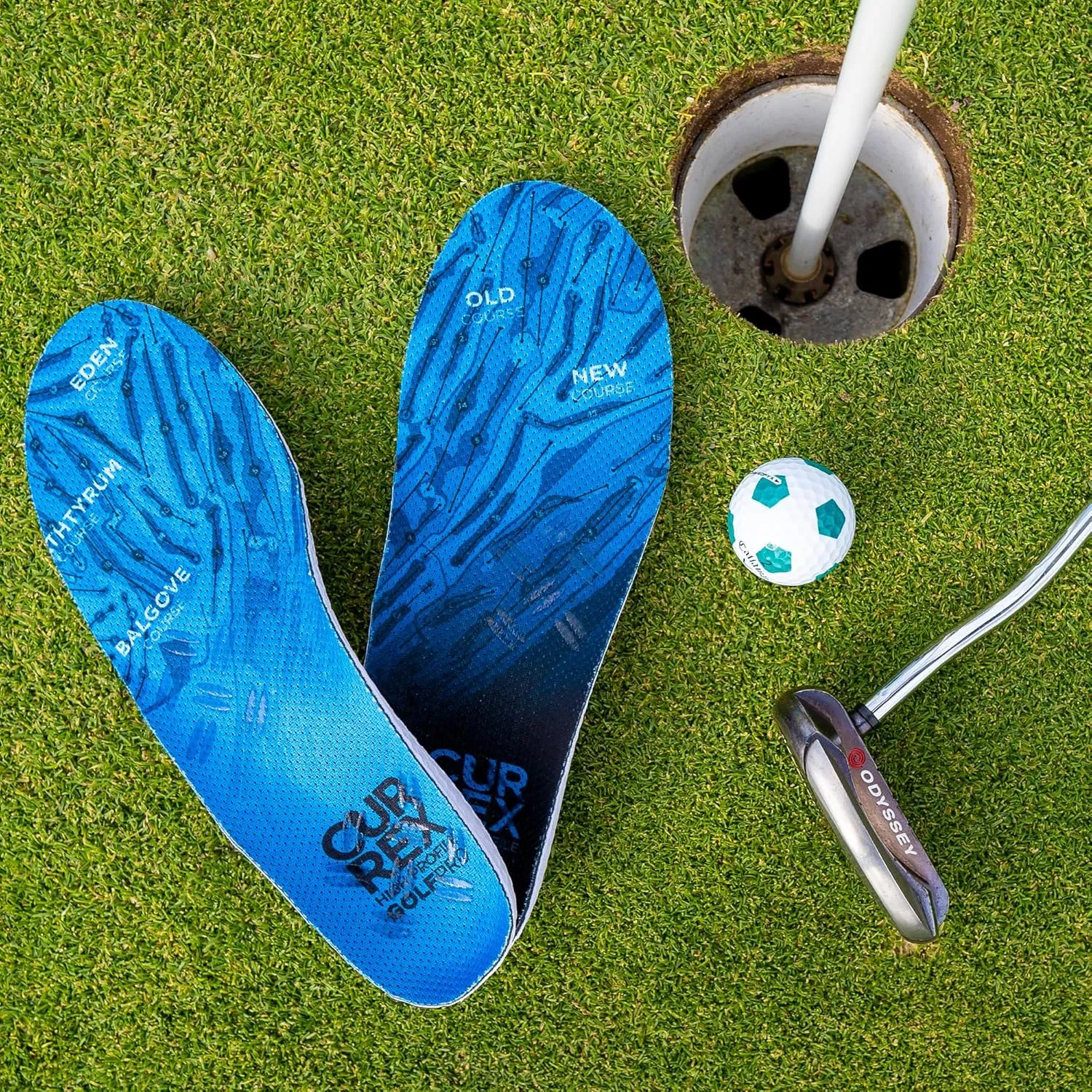 CURREX GolfPro Insoles for Golf Shoes – Arch Support Inserts to Improve Balance, Stability, Comfort & Performance, Help with Foot & Heel Pain Relief – for Men & Women – Low Arch, XL