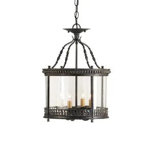 Currey and Company Grayson Small Hanging Lantern 9045 - French Black