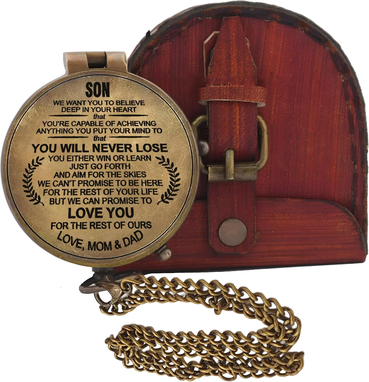 Customized Brass Compass for Anniversary, Birthday, Graduation Day, Confirmation Gift, Valentine Gift, Parting Gift