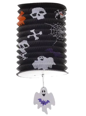 Cute Black and White Ghost Lantern Halloween Decoration