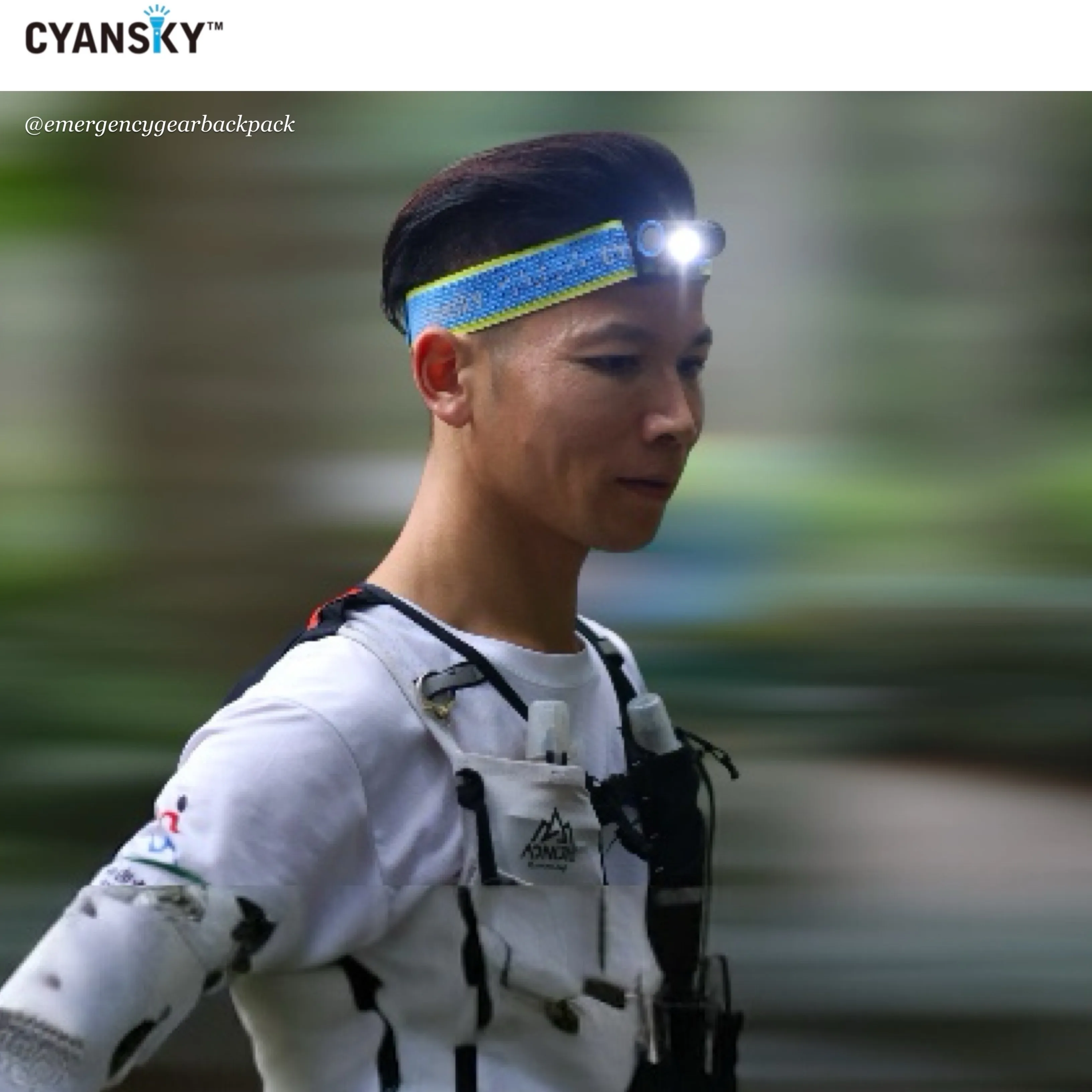 Cyansky L1 Lightweight Trail Running Headlamp 800LMS 87M