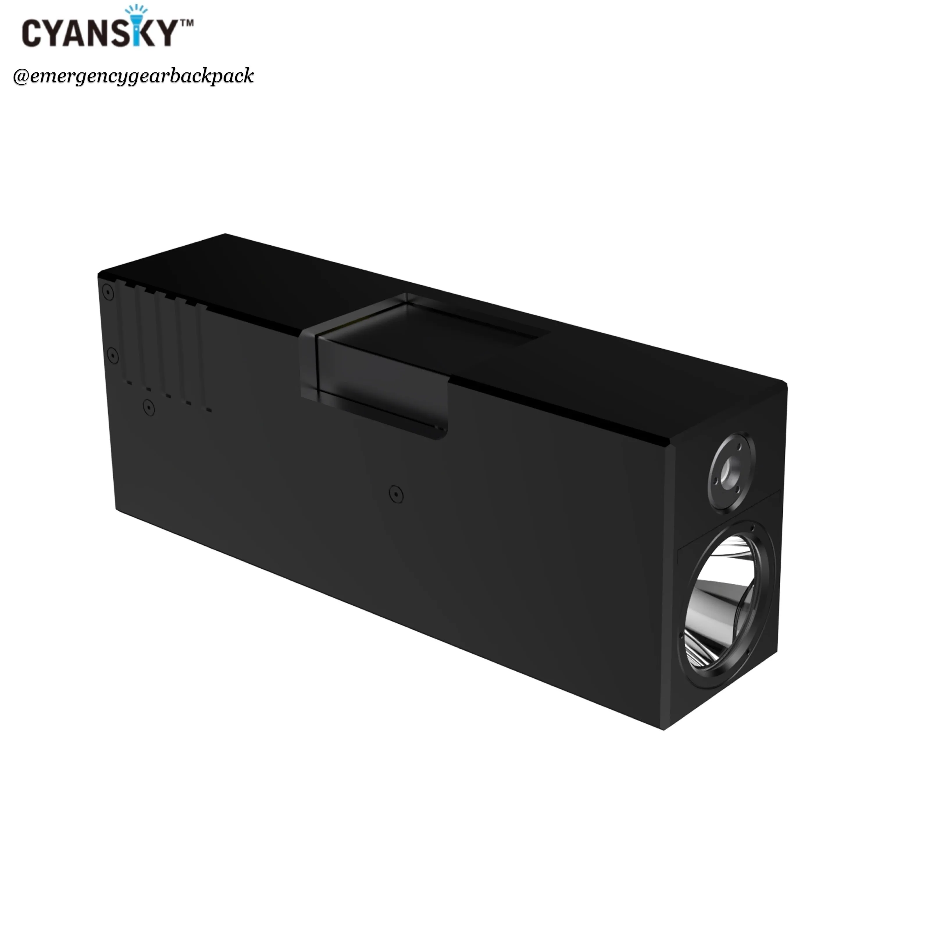 Cyansky Vanguard 1500 Lumens 410M Dual Light Source EDC Flashlight