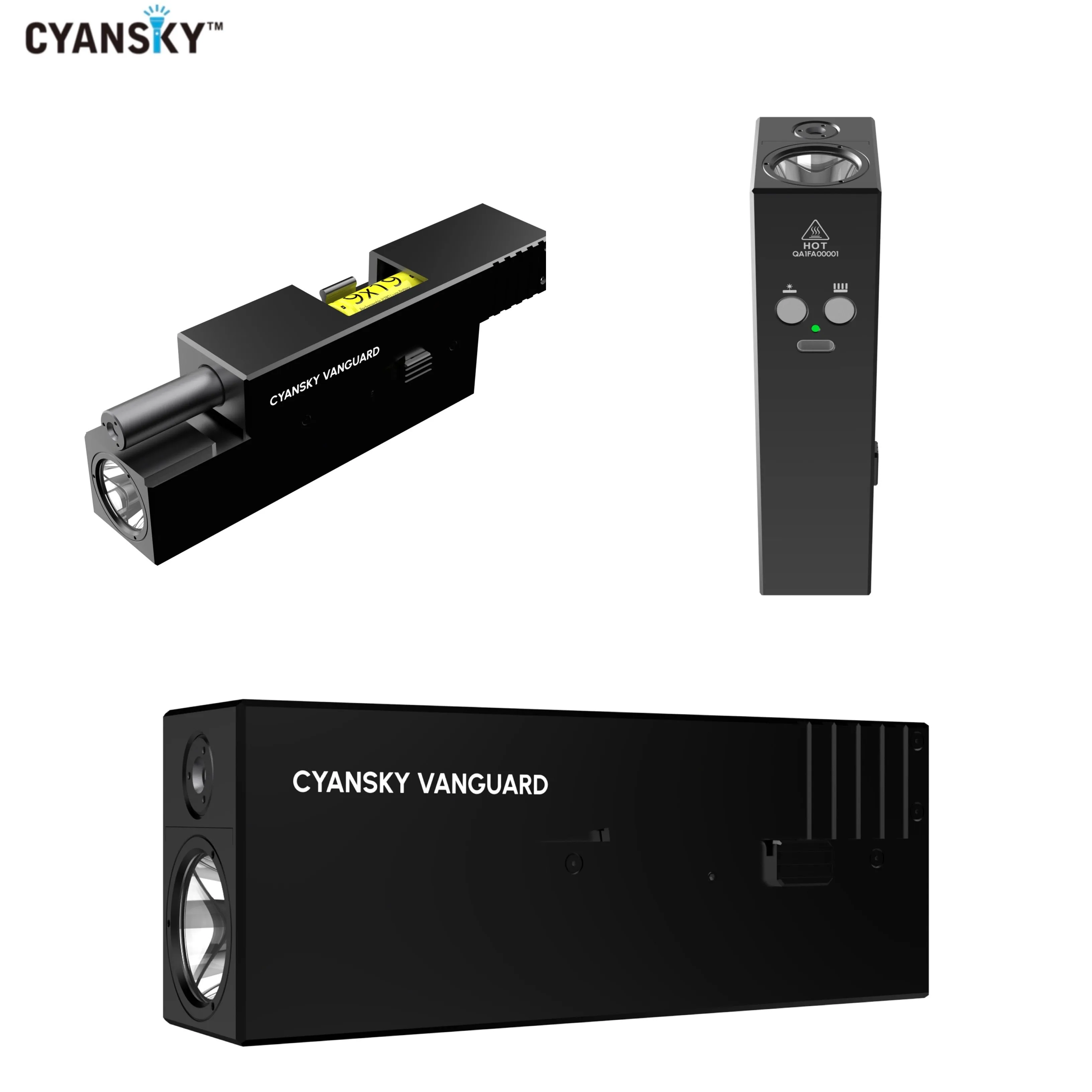 Cyansky Vanguard 1500 Lumens 410M Dual Light Source EDC Flashlight