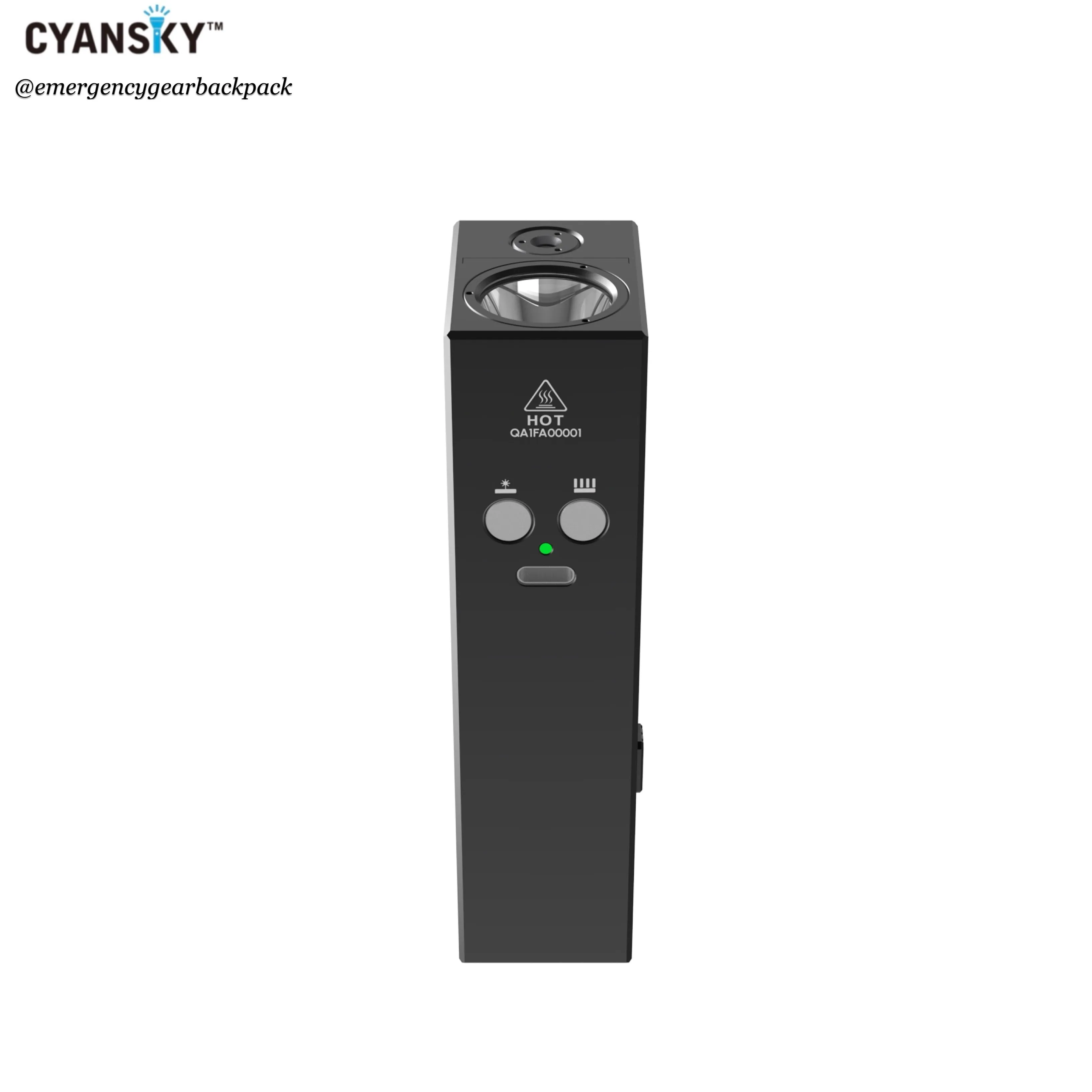 Cyansky Vanguard 1500 Lumens 410M Dual Light Source EDC Flashlight