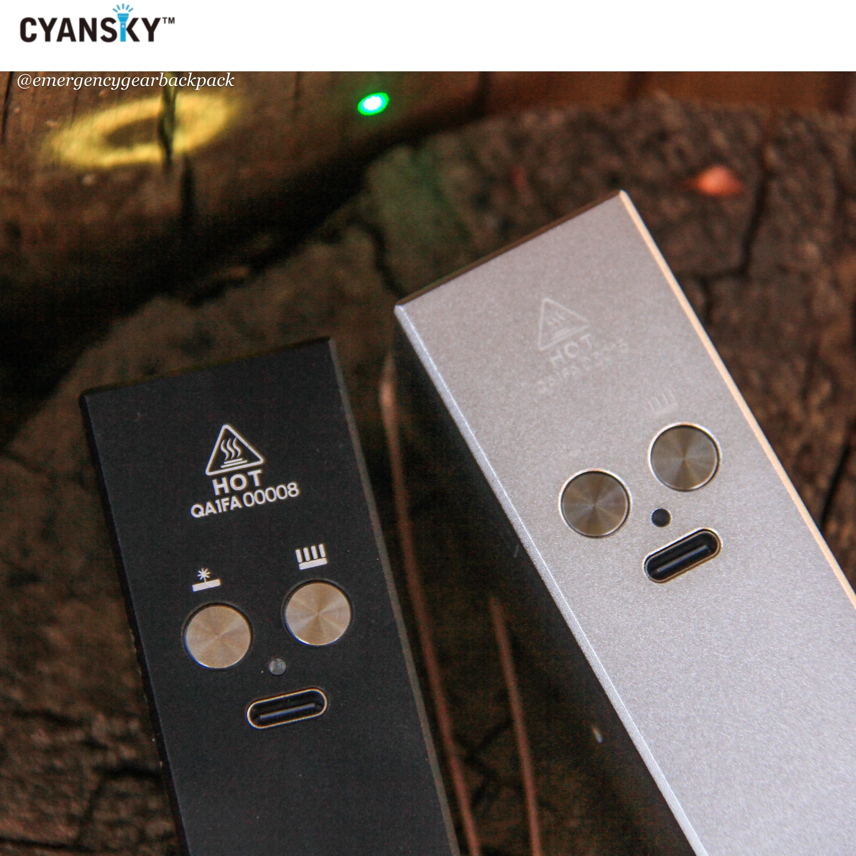 Cyansky Vanguard 1500 Lumens 410M Dual Light Source EDC Flashlight