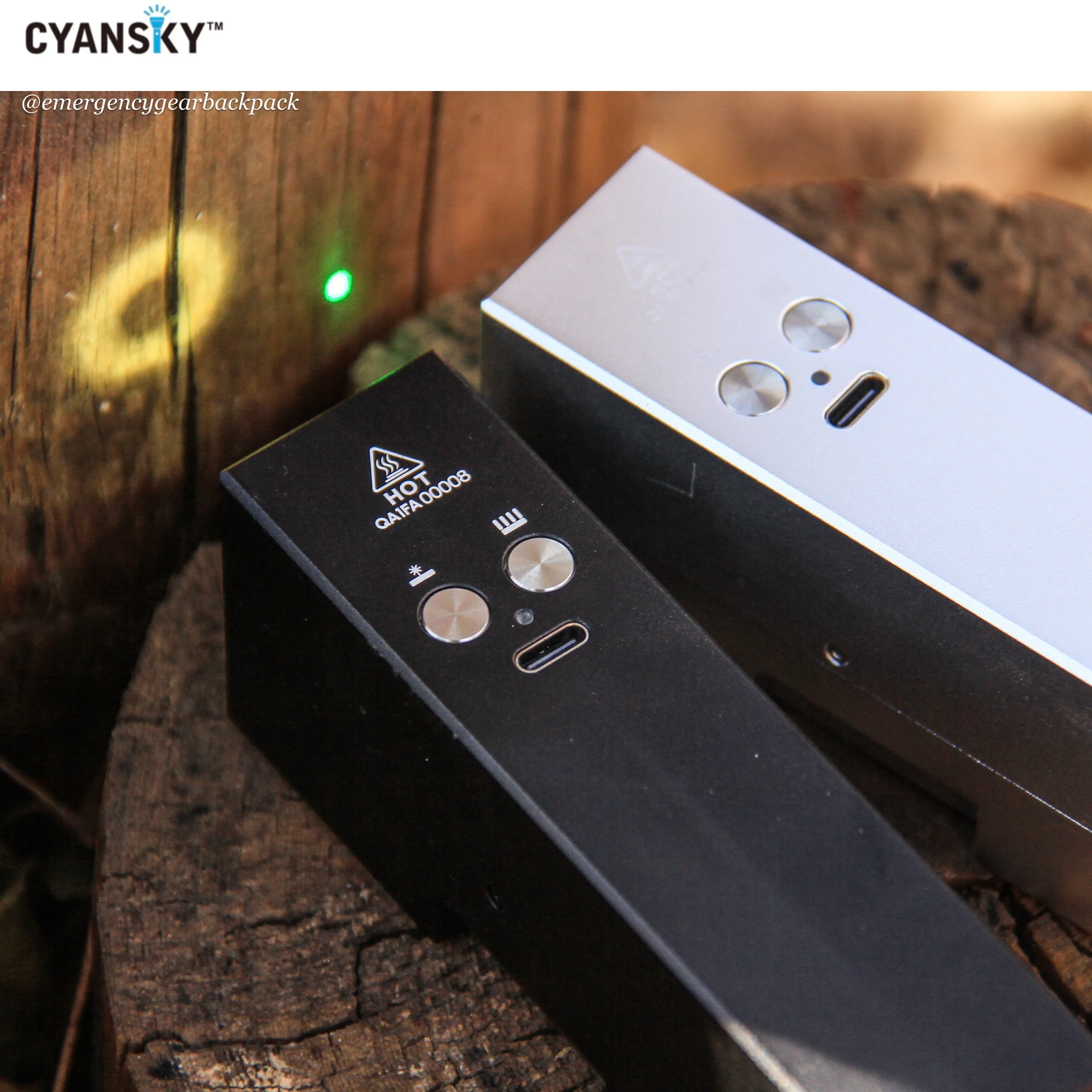 Cyansky Vanguard 1500 Lumens 410M Dual Light Source EDC Flashlight