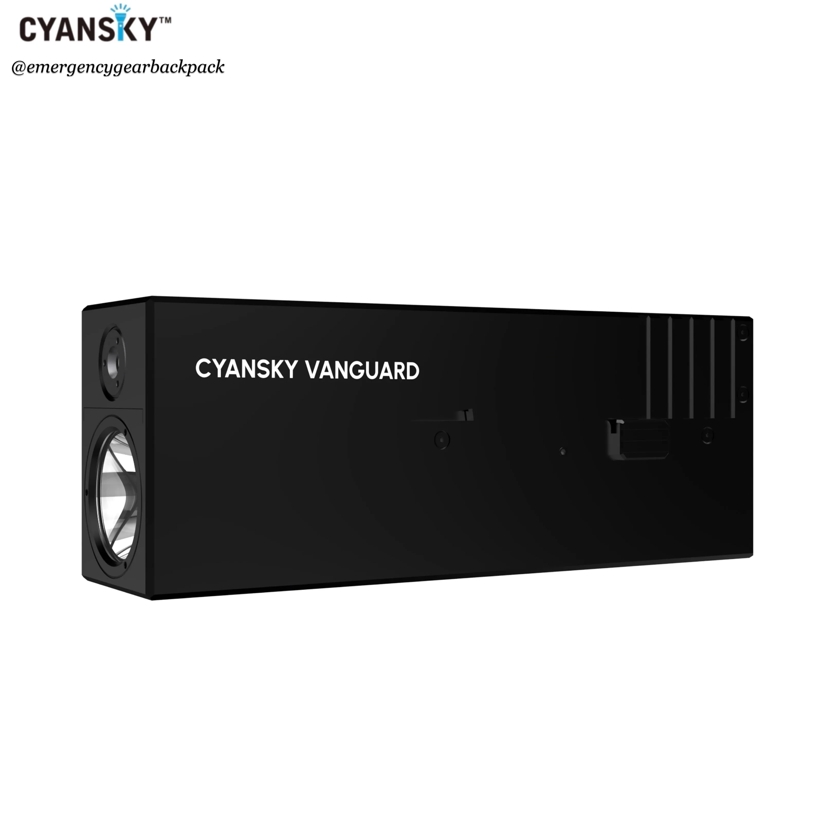 Cyansky Vanguard 1500 Lumens 410M Dual Light Source EDC Flashlight