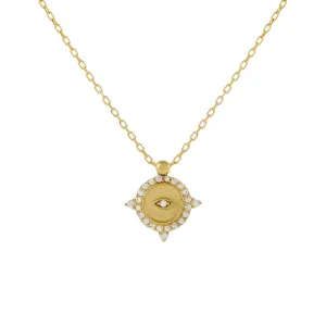CZ Compass Necklace