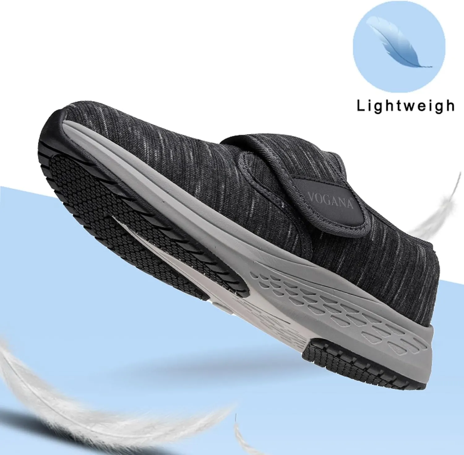 Diabetic Shoes for Men Arch Support Cushioning Adjustable Widch Orthopedic for Swollen Feet Elderly Foot Pain Relief Neuropathy