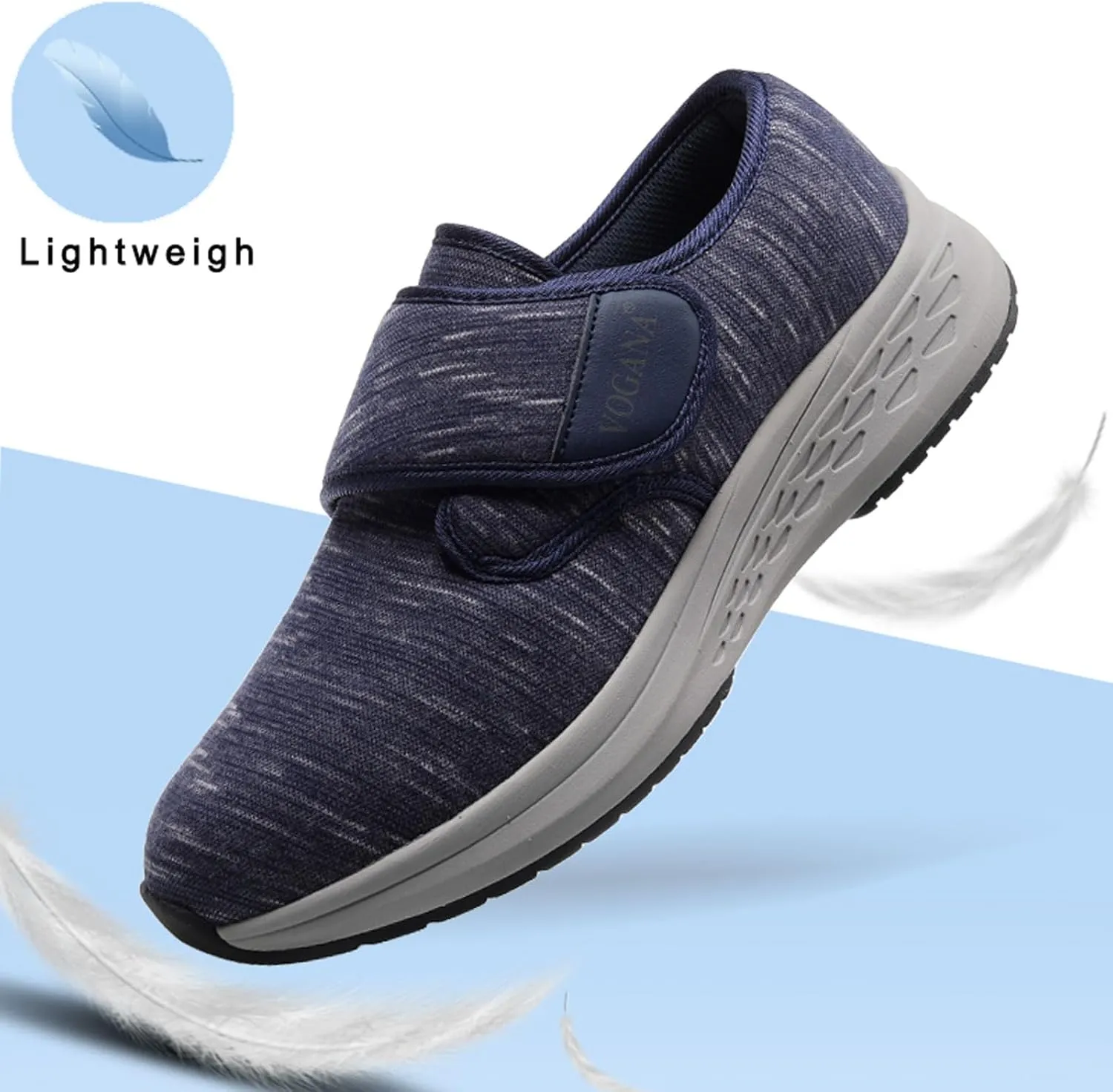 Diabetic Shoes for Men Arch Support Cushioning Adjustable Widch Orthopedic for Swollen Feet Elderly Foot Pain Relief Neuropathy