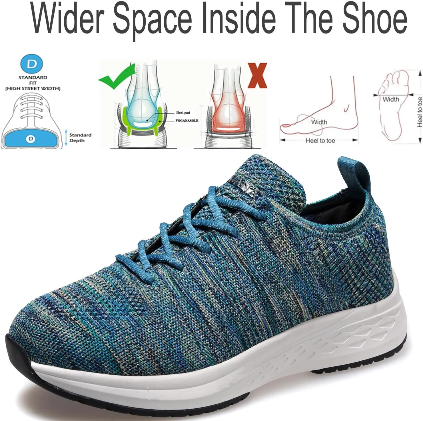 Diabetic Shoes for Women Arch Support Cushioning Adjustable Widch Orthotic for Swollen Feet Elderly Foot Pain Relief Neuropathy