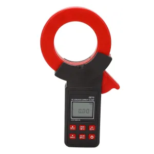 Digital Ac Leakage Clamp Ammeter with Precision Machined LCD Backlight Rechargeable Lithium Battery and Function