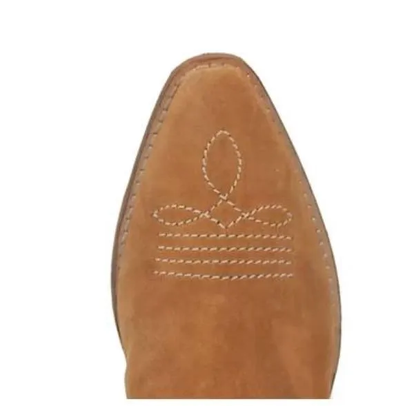 Dingo Brown Ladies Harness Buckskin Ankle Boots DI319