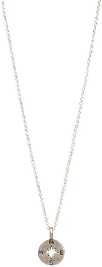 Dogeared Women's Going Places Compass Reminder Necklace