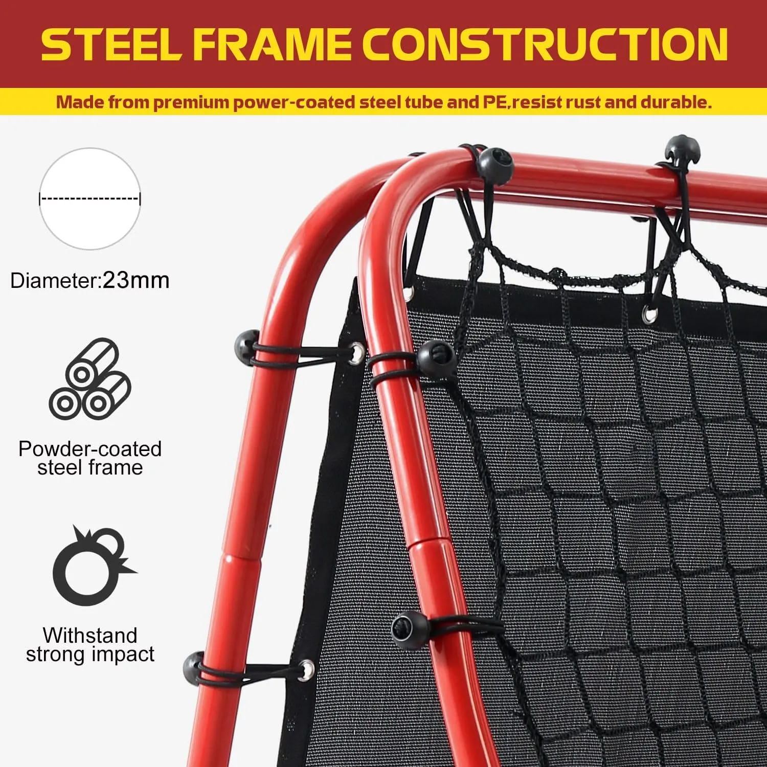 Double Sided Rebounder Net Soccer Training Equipment,Soccer Goal Kickback Target Adjustable for Kids Play Teaching Practise Equipment,Adjustable Portable Soccer Nets for Garden