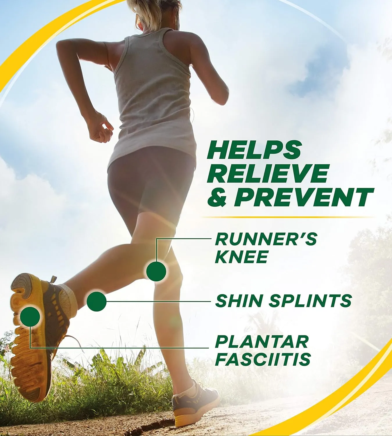 Dr. Scholl's Performance Sized to Fit Running Insoles for Men & Women // Help Prevent Plantar Fasciitis, Shin Splints and Runner’s Knee Black and Green Men's 10.5-11 Sized to Fit Insole