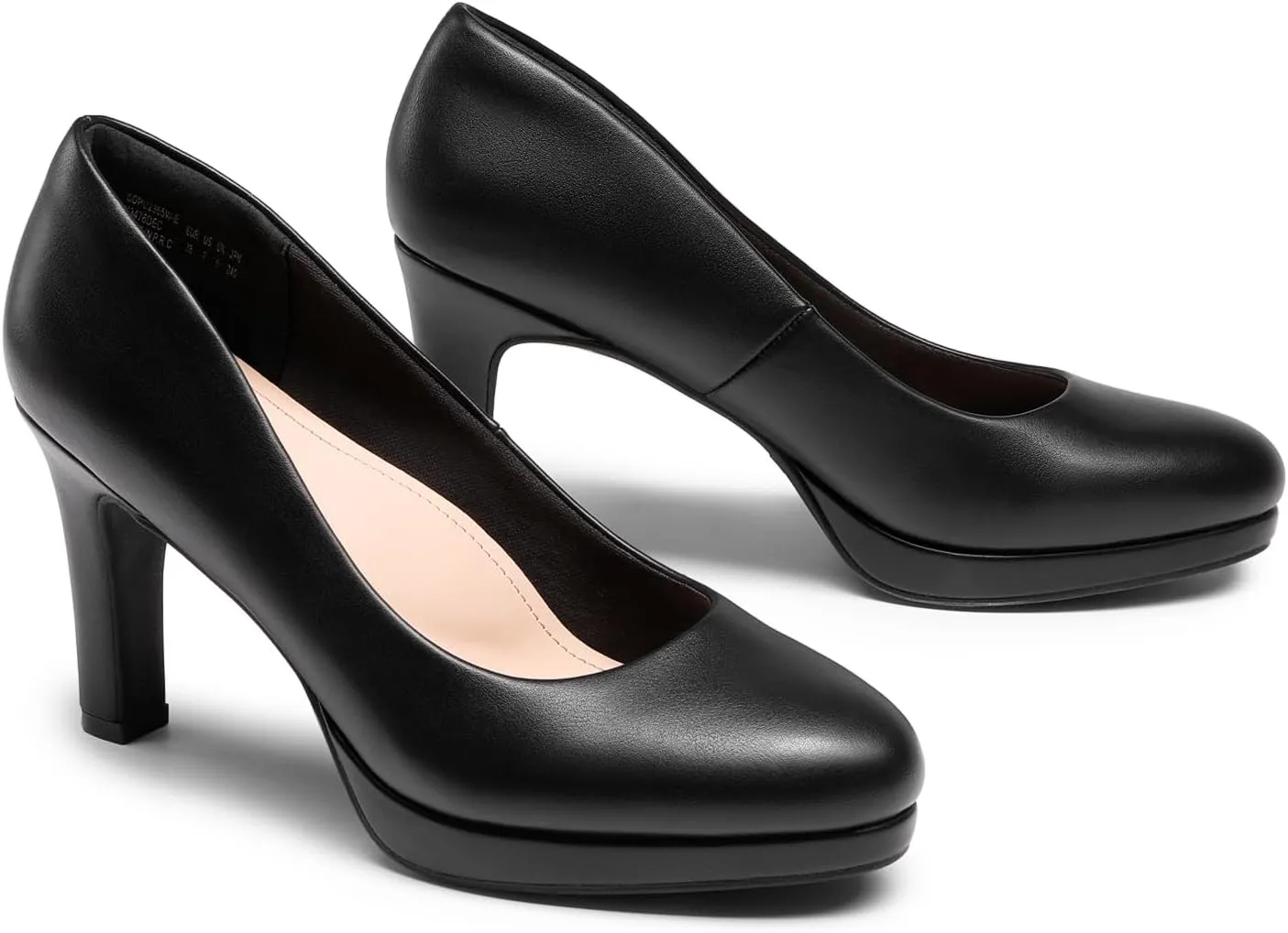 DREAM PAIRS Women's Pumps Close Toe Low Heels Platform Heels Comfortable Office Work Dress Shoes for Women