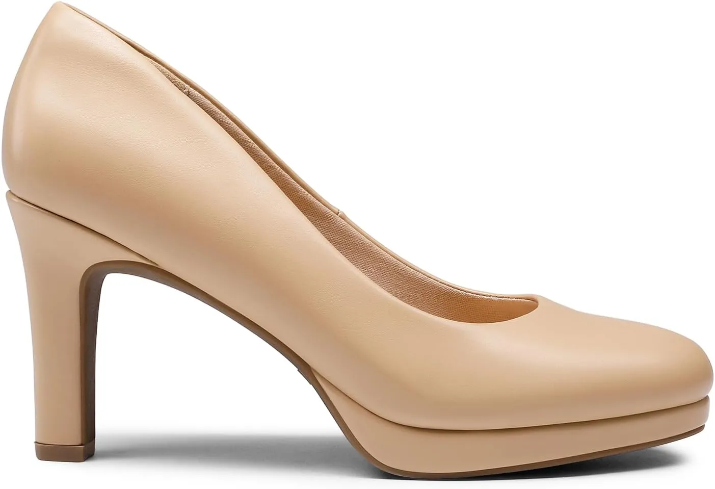 DREAM PAIRS Women's Pumps Close Toe Low Heels Platform Heels Comfortable Office Work Dress Shoes for Women