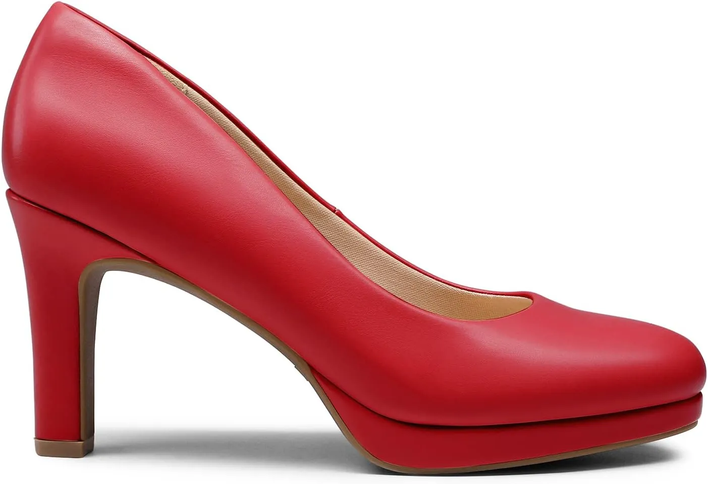 DREAM PAIRS Women's Pumps Close Toe Low Heels Platform Heels Comfortable Office Work Dress Shoes for Women