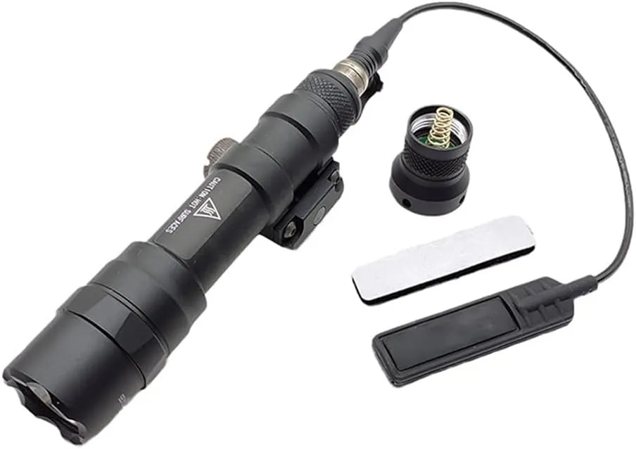Dual Fuel Flashlight M600DF 1400 Lumens LED Weaponlight Picatinny Rail,Outdoor Hunting Flashlight,Black