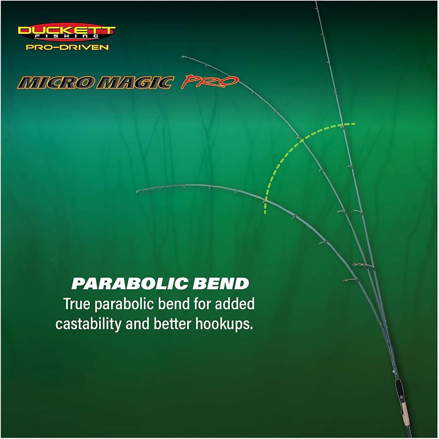 DUCKETT FISHING Micro Magic Pro Angling Fishing Rods | Micro-Guides, Sensi-Touch Blanks, Carbon Fiber Scrim - Available in Spinning, Casting & Crankin' Options