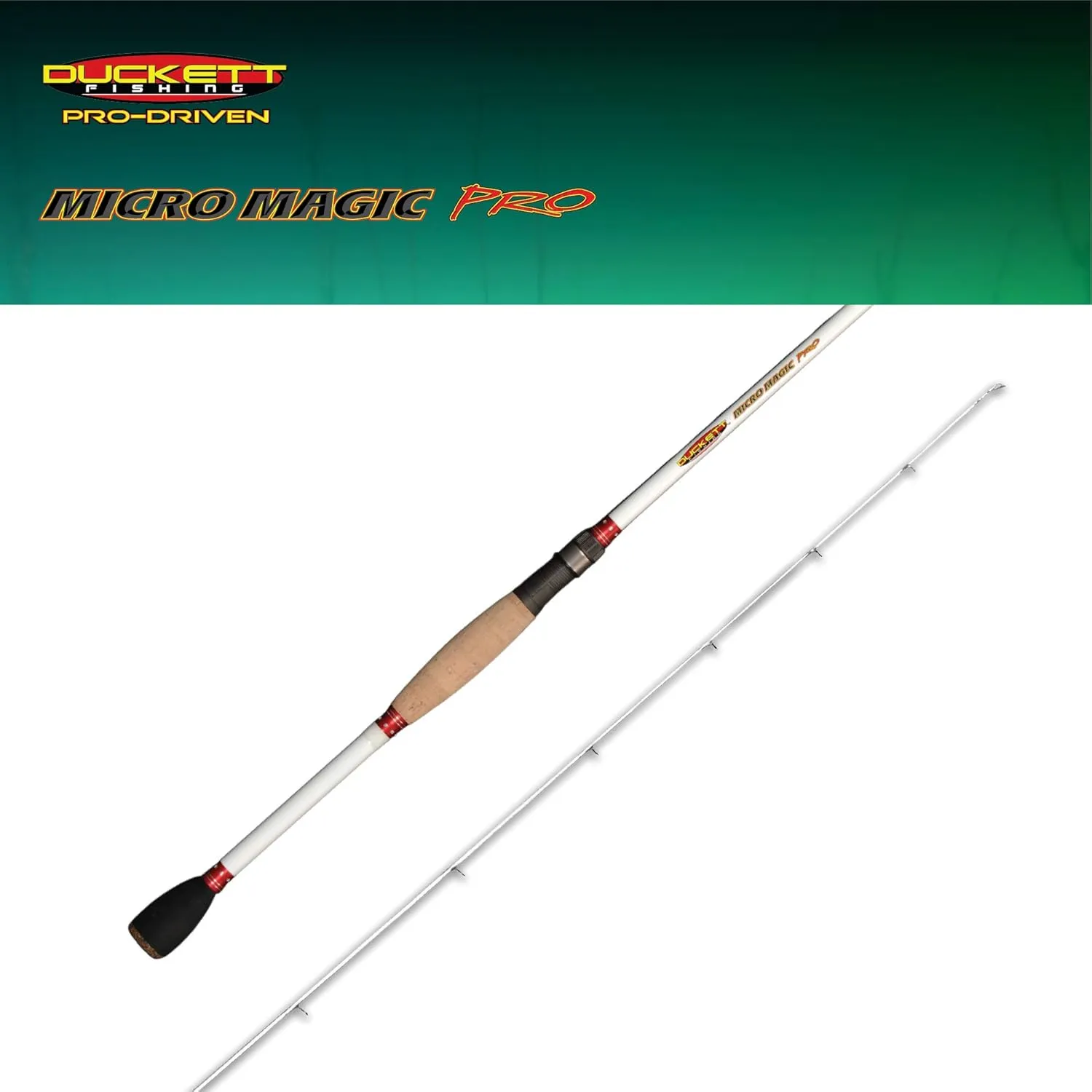 DUCKETT FISHING Micro Magic Pro Angling Fishing Rods | Micro-Guides, Sensi-Touch Blanks, Carbon Fiber Scrim - Available in Spinning, Casting & Crankin' Options