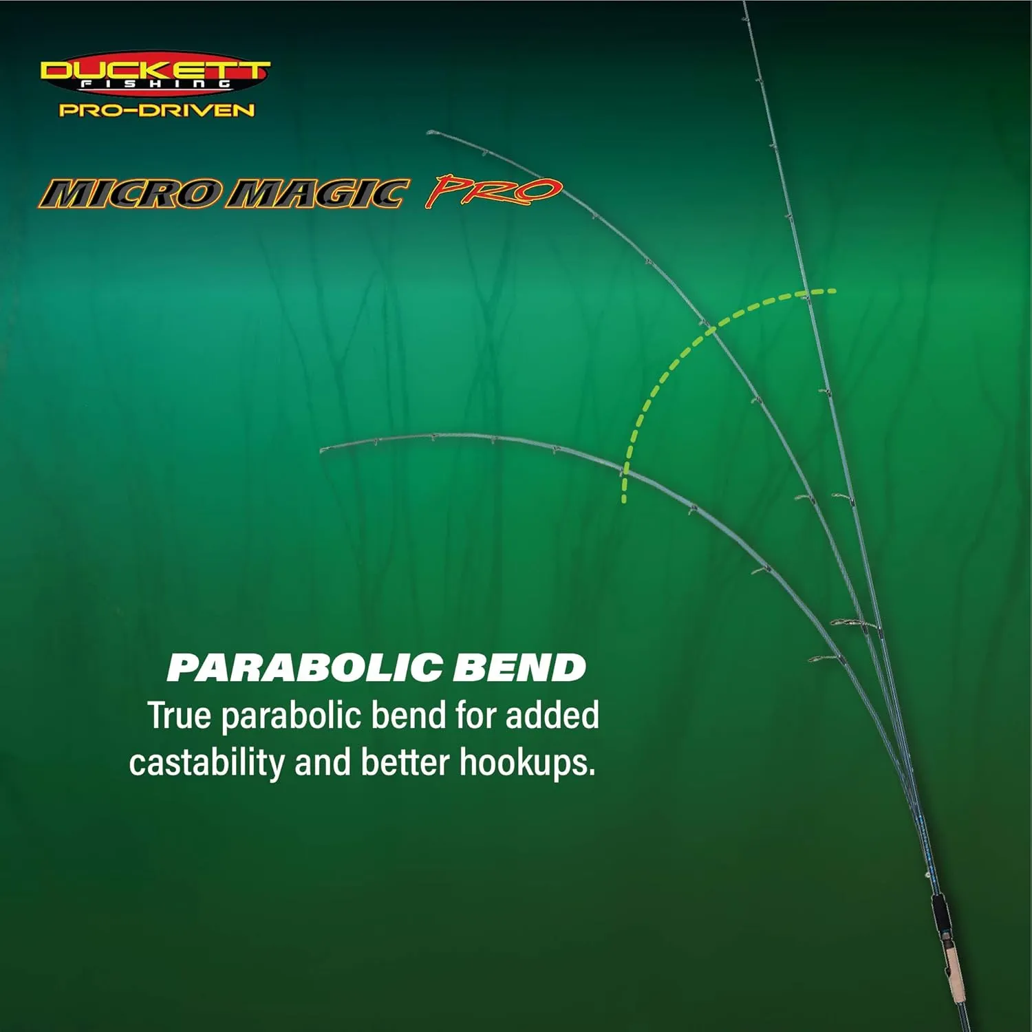 DUCKETT FISHING Micro Magic Pro Angling Fishing Rods | Micro-Guides, Sensi-Touch Blanks, Carbon Fiber Scrim - Available in Spinning, Casting & Crankin' Options