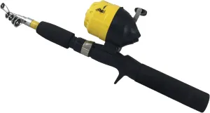 Eagle Claw Pack-It Spin Cast Combo Telescopic (1 Pc), One Size, Yellow, Right (PK56TSC)