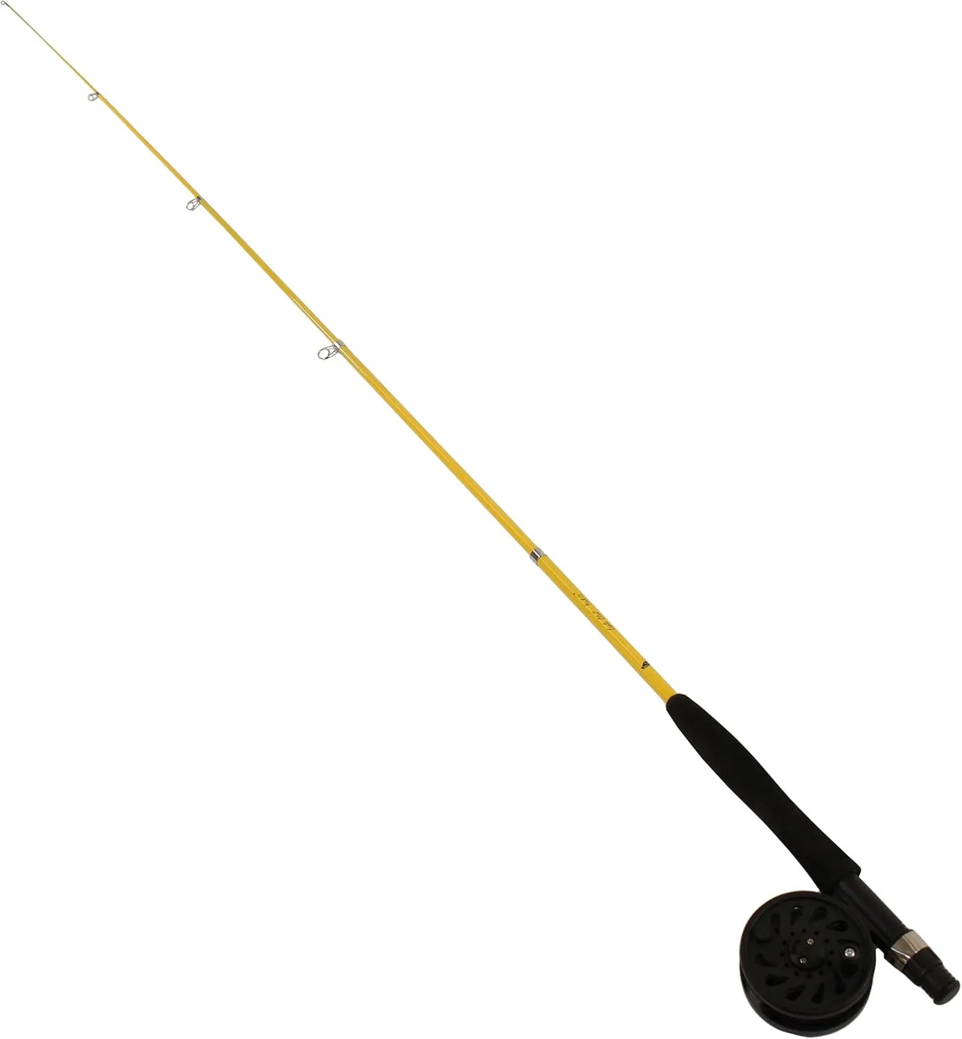 Eagle Claw PK66TF Pack-It Fly Combo, 6'6" Length, 1 Piece Telescopic. #3 Line Weight, Yellow Rod/Black Reel