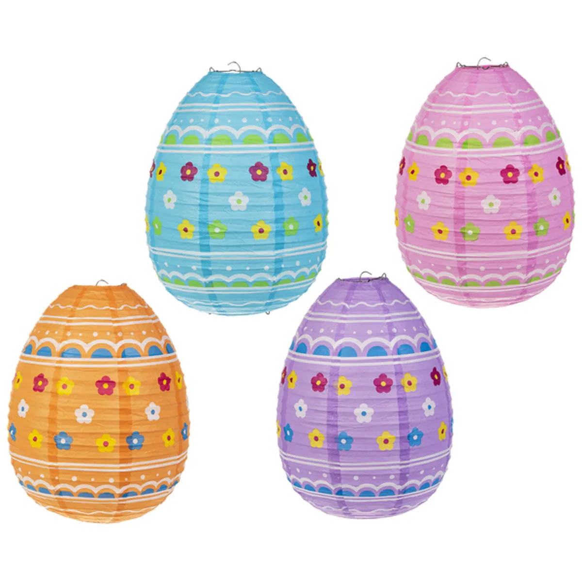 Easter Egg Orange Paper Lantern