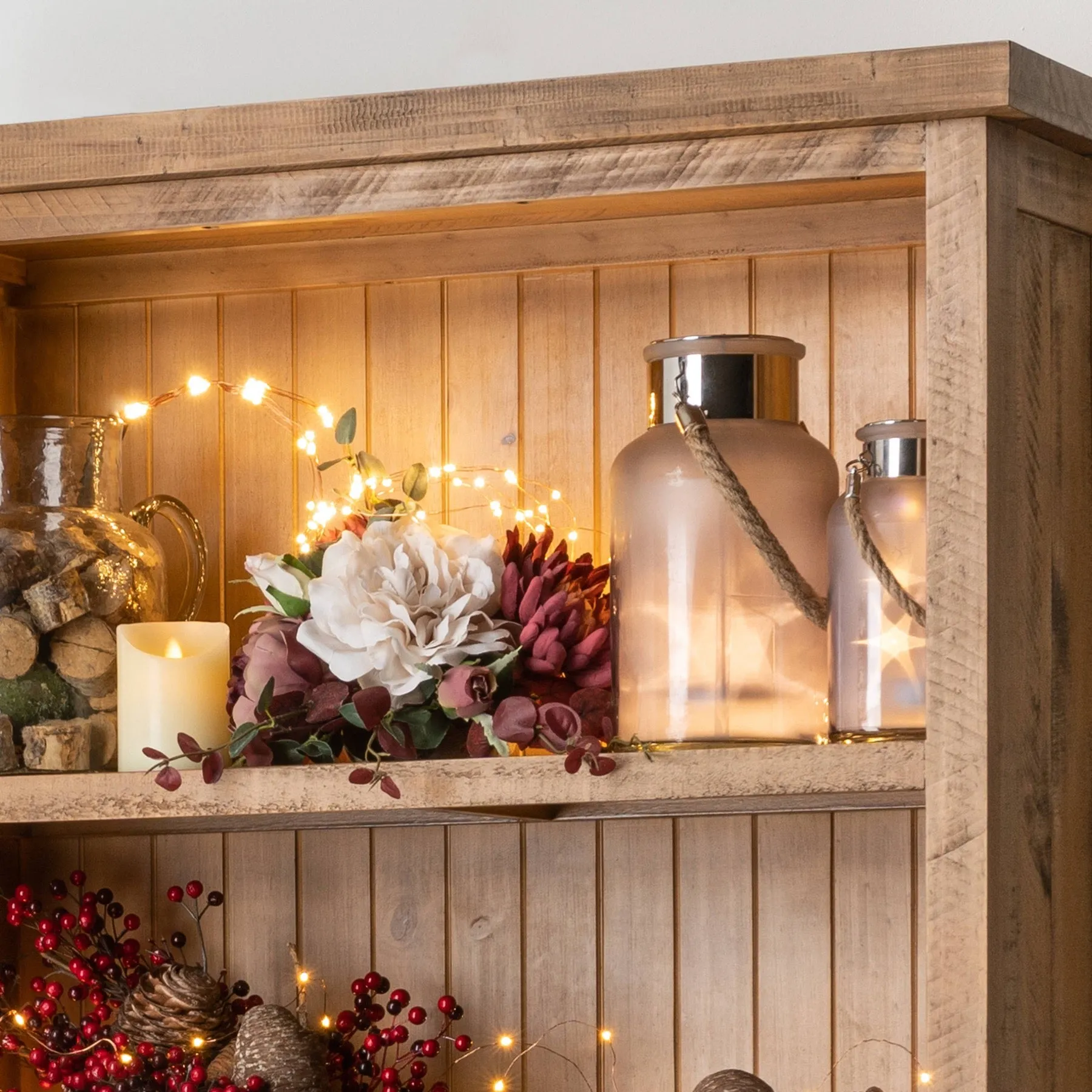 Elegant Frosted Glass Lantern with Rope and LED