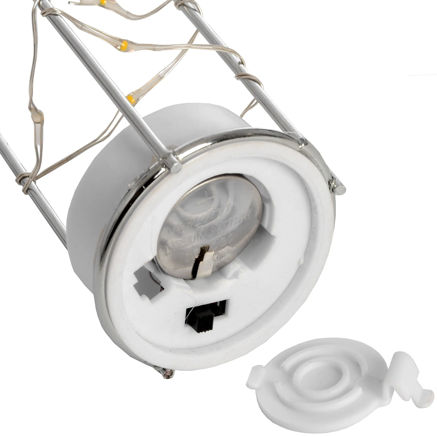 Elegant Frosted Glass Lantern with Rope and LED