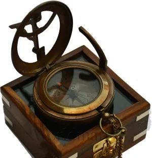 Engraved Nautical Compass - Personalized Compass for Men, Groomsmen, Wedding, Hiking, Corporate Gifts