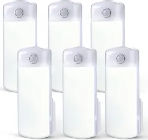 Enhon 6 Pack LED Power Failure Light, 4 in 1 LED Rechargeable Plug in Flashlights with Motion Detection, LED Emergency Lights for Home Power Failure Black Outs Hurricane Supplies