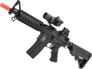 Evike Airsoft - Colt Licensed M.4 CQB-R Car.Bine Airsoft AEG Ri.fle by CyberG.un/CYMA (Package: G.un Only / 400 FPS)