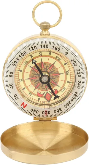 EVTSCAN Camping Survival Compass, Luminous Hiking Compass, Waterproof 360 Degree Rotation Luminous Cover Compass, Outdoor Survival Tool