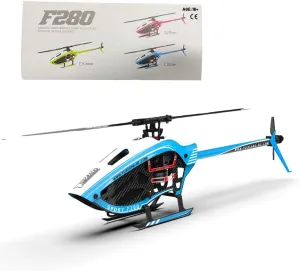 F280 RC Helicopter for Adults Beginners, 2.4G 6CH Brushless Direct Drive 3D/6G Stunt Helicopter Model