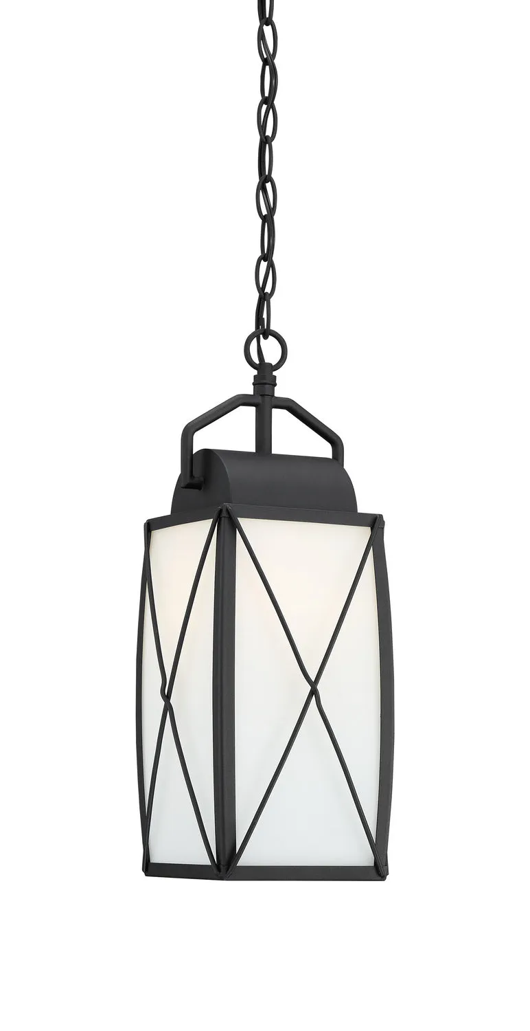Fairlington One Light Hanging Lantern in Black