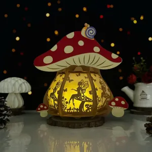 Fairy - 3D Mushroom Lantern File - Cricut File 1 - LightBoxGoodMan