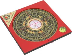 Feng Shui Compass, Chinese Feng Shui Luo Pan Tool Ancient Compass Good Luck Survey Geomantic Omen Exorcise Evil Spirits Geomantic