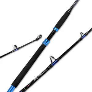 Fiblink 1-Piece Conventional Boat Rod Saltwater Offshore Graphite Spinning Fishing Rod(6 Feet, 30-50 lb/50-80 lb/80-120 lb)