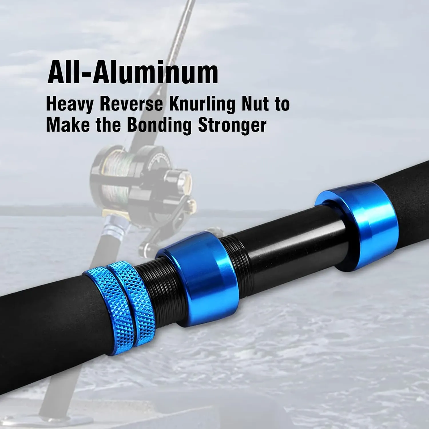 Fiblink 1-Piece Conventional Boat Rod Saltwater Offshore Graphite Spinning Fishing Rod(6 Feet, 30-50 lb/50-80 lb/80-120 lb)